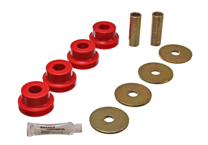 Energy Suspension 70-78 Nissan 240Z/260Z/280Z Red Differential Carrier (Mustache Bar) Bushings Bushing Kits Energy Suspension