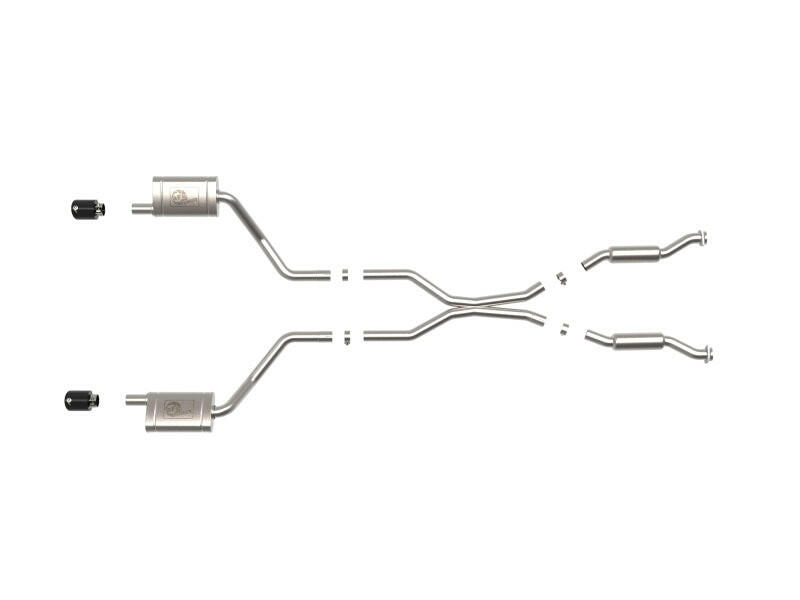 aFe 11-21 Dodge Durango V6-3.6L / V8-5.7L MACH Force-Xp 304 SS Cat-Back Exhaust System w/ Black Tip Axle Back aFe