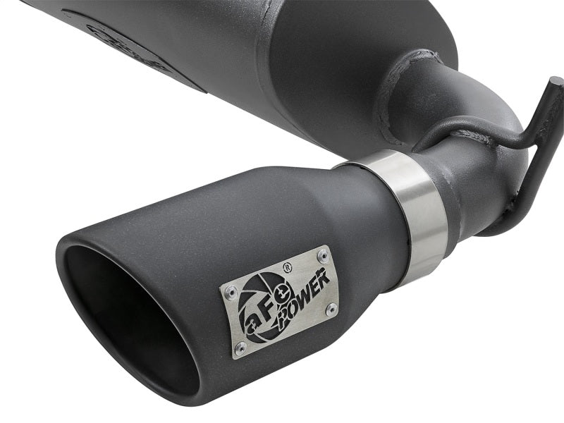 aFe Rebel Series 2.5in 409 SS Axle-Back Exhaust w/ Black Tips 2007+ Jeep Wrangler (JK) V6 3.6L/3.8L Axle Back aFe