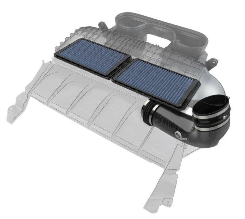 aFe Super Stock Carbon Fiber Pro 5R Induction System 2021 RAM 1500 TRX V8-6.2L SC Cold Air Intakes aFe