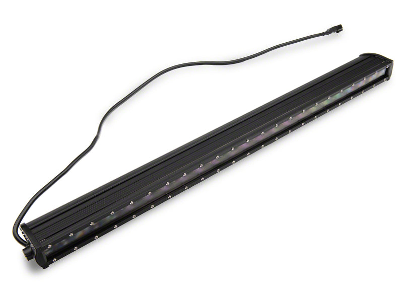 Raxiom 18-23 Jeep Wrangler JL Axial Series 30-In Single Row LED Light Bar w/ Hood Mounting Brackets Brackets Raxiom