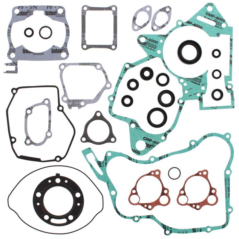 Vertex Gaskets 90-97 Honda CR125R Complete Gasket Kit w/ Oil Seals Engine Hardware Vertex Pistons