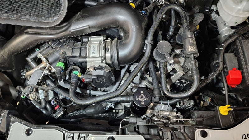 J&L 2025 Ford Transit 150/250/350 3.5L Oil Separator - Black Anodized Oil Separators J&L