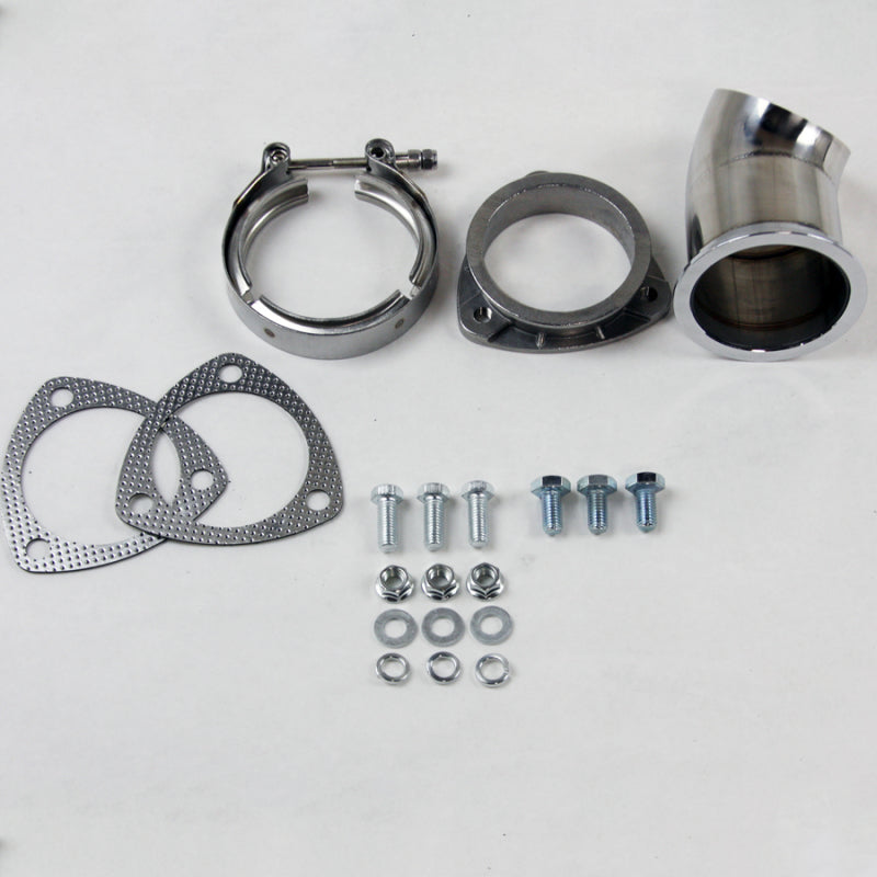 Granatelli 3.0in 304SS Turn Down w/V-Band & Gaskets Exhaust Adapters Granatelli Motor Sports
