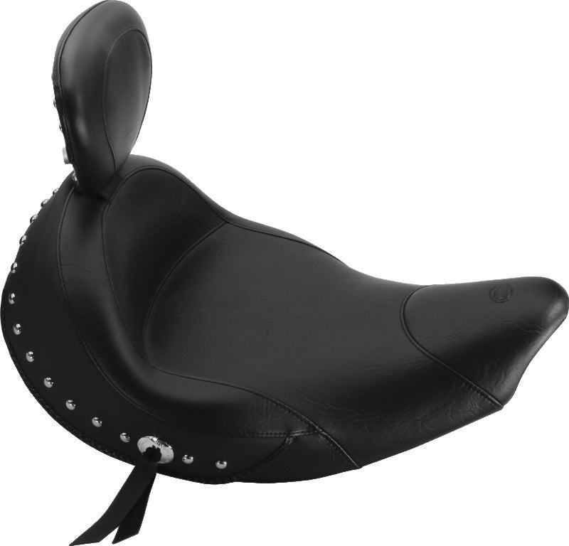 Mustang 18-21 Harley Fat Bob Tripper Fastback 1PC Seat - Black One-Piece Motorcycle Seats Mustang Motorcycle