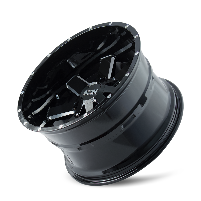 ION Type 141 17x9 / 6x135 BP / 18mm Offset / 106mm Hub Gloss Black Milled Wheel Wheels - Cast ION Wheels