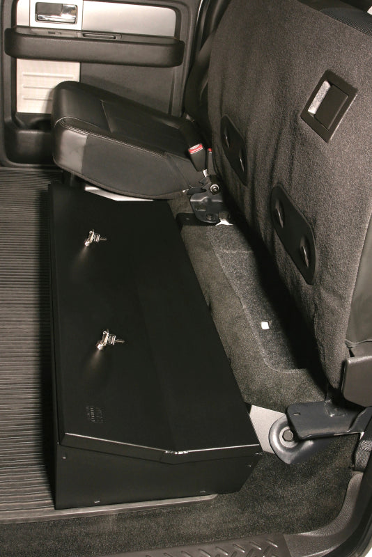 Tuffy Ford F150 Supercrew W/ Subwoofer Underseat Lockbox 2/3 Length W/ Keyed Lock For Cargo Boxes & Bags Tuffy Products