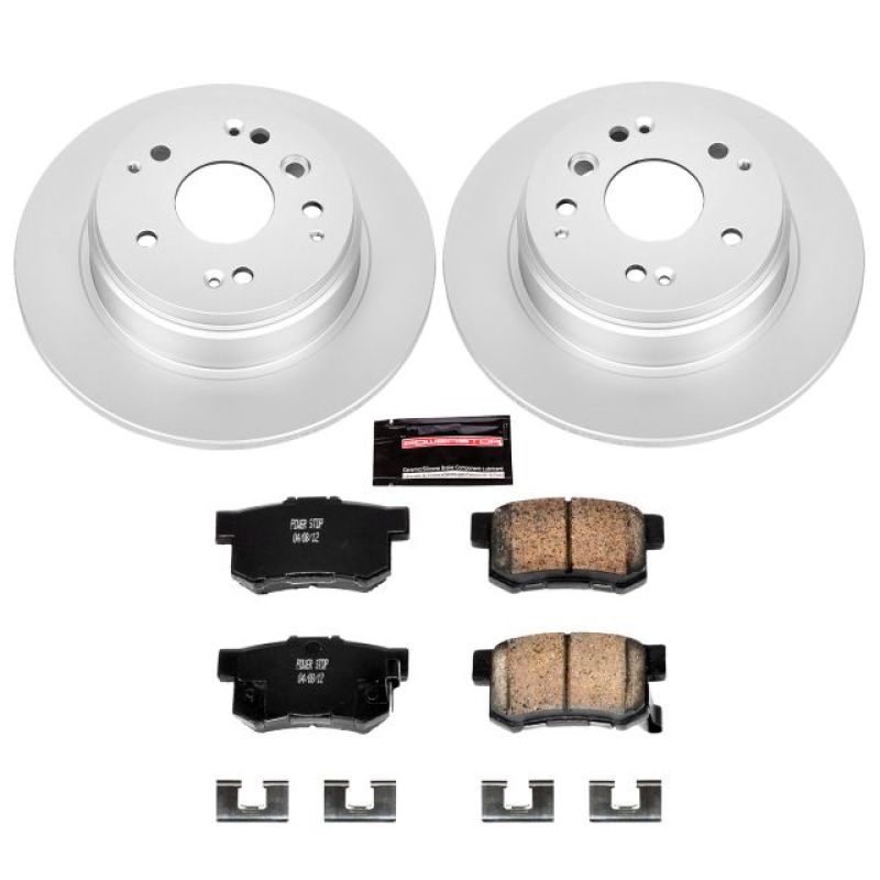 Power Stop 04-08 Acura TL Rear Z17 Evolution Geomet Coated Brake Kit Brake Kits - Performance Blank PowerStop