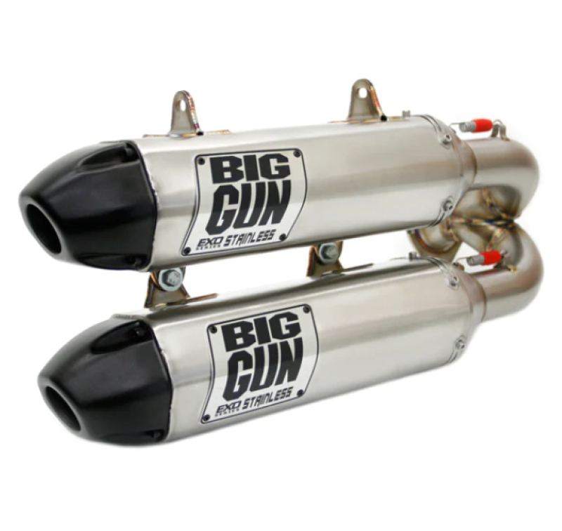Big Gun 15-23 Polaris RZR XP 1000/RZR XP 4 1000 EXO Stainless Dual Slip On Exhaust Powersports Exhausts Big Gun