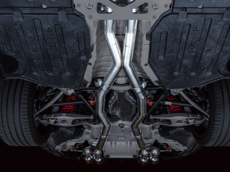 AWE Tuning Track Edition Cat-Back Exhaust for BMW G8X M3/M4 - Chrome Silver Tips Catback AWE Tuning