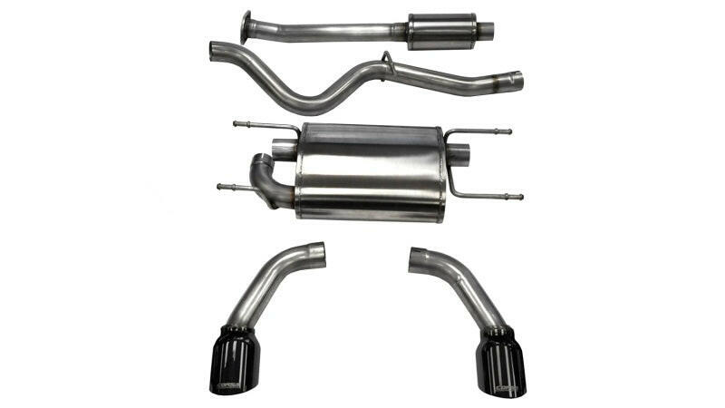 Corsa 2012-2025 Scion FRS / Subaru BRZ Black Tip Sport Cat-Back Exhaust Catback CORSA Performance