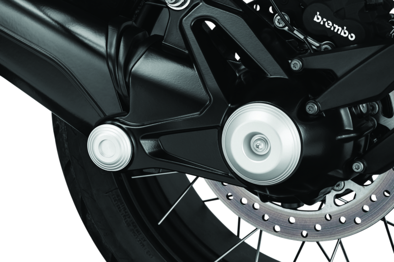 Kuryakyn Lodestar Rear Axle Sliders-BMW-Silver Hardware - Singles Kuryakyn