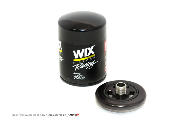 AMS Performance 2009+ Nissan GT-R R35 Alpha CNC Billet Oil Filter Adapter w/Race Filter Oil Filter Other AMS