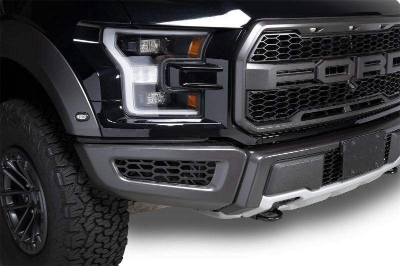 Putco 18-20 Ford F-150 Raptor - Hex Shield - Black Powder Coated Bumper Grille Inserts Grilles Putco