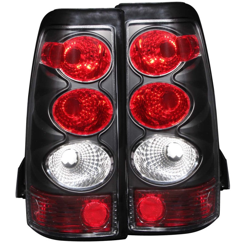 ANZO 2003-2006 Chevrolet Silverado 1500 Taillights Black Tail Lights ANZO