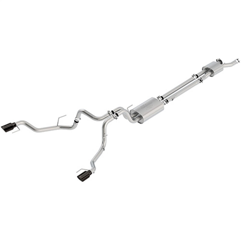 Ford Racing 2017 F150 Raptor 3.5L Sport Cat-Back Exhaust System Dual Rear Exit w/ Black Tips Catback Ford Racing