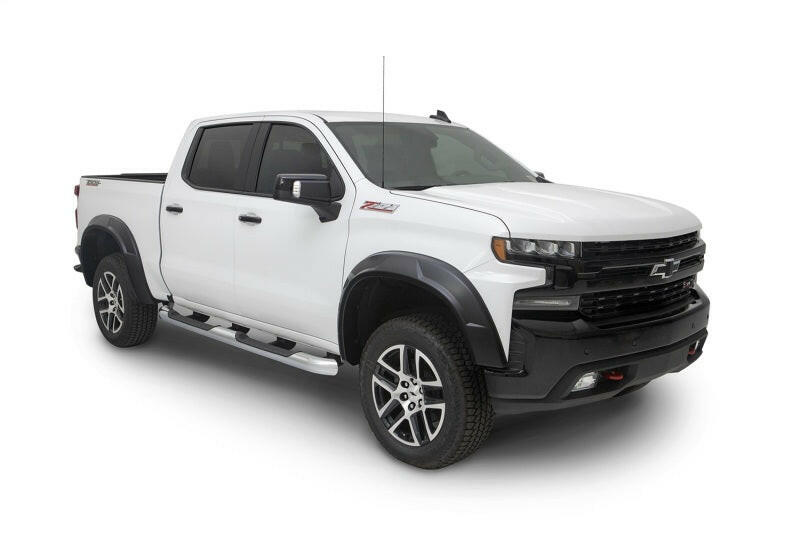 Bushwacker 19-21 Chevrolet Silverado 1500 DRT Style Flares 4pc - Black Fender Flares Bushwacker