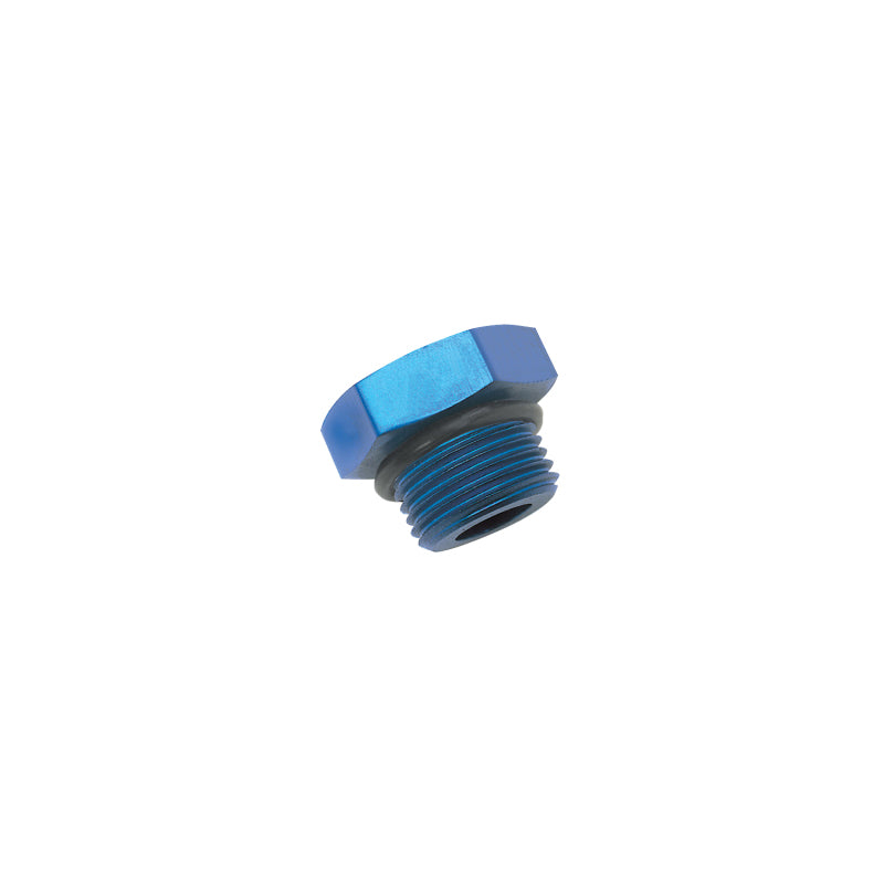 Russell Performance -12 AN Straight Thread Plug (Blue) Fittings Russell