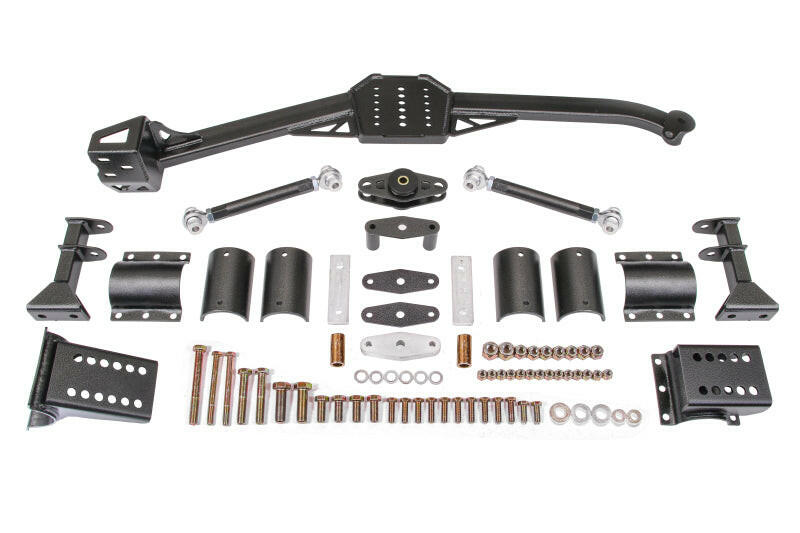 BMR 82-92 3rd Gen F-Body Body Mount Watts Link Rod Ends - Black Hammertone Diff Braces BMR Suspension