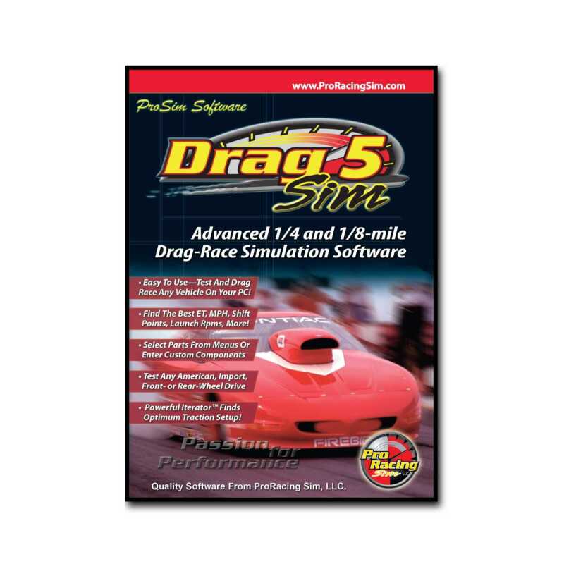 Comp Cams Software, Drag Sim 5 Engine Hardware COMP Cams