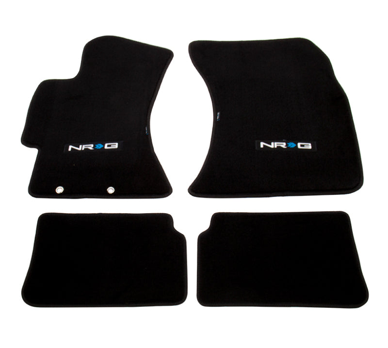 NRG Floor Mats - 2009-2011 Subaru Impreza WRX/STi (NRG Logo) - 4pc. Floor Mats Carpeted NRG