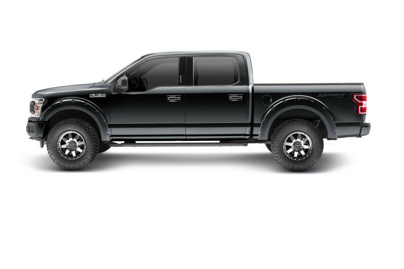 Bushwacker 18-19 Ford F-150 Pocket Style Flares 4 pc - Shadow Black Fender Flares Bushwacker