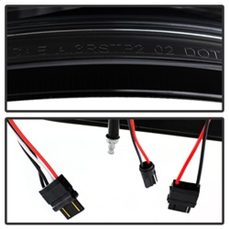 xTune GMC Sierra 07-13 LED Tail Lights Black ALT-ON-GS07-G2-LED-BK Tail Lights SPYDER