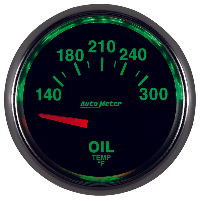 Autometer GS 52mm 140-300 Deg F Short Sweep Electronic Oil Temperature Gauge Gauges AutoMeter