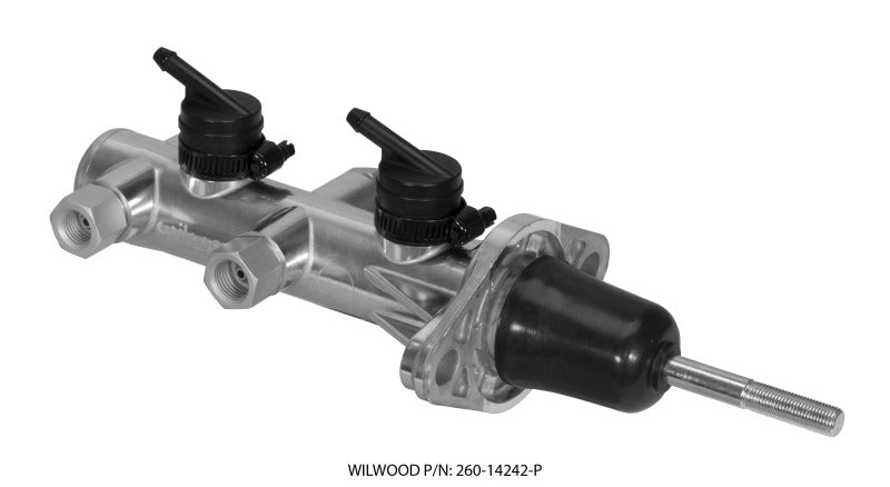 Wilwood Tandem Remote Master Cylinder - 15/16in Bore Ball Burnished Brake Master Cylinder Wilwood