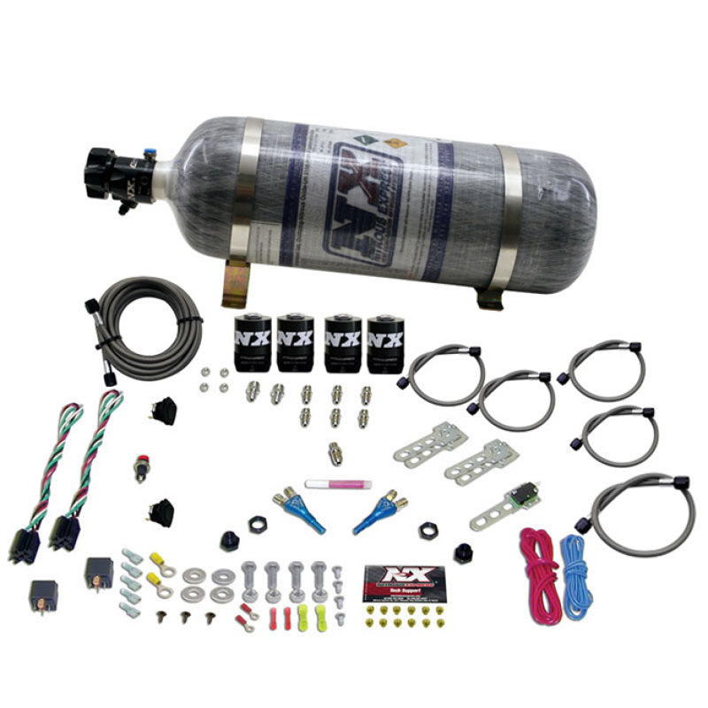 Nitrous Express Ford EFI Dual Stage Nitrous Kit (50-150HP x 2) w/Composite Bottle Nitrous Systems Nitrous Express