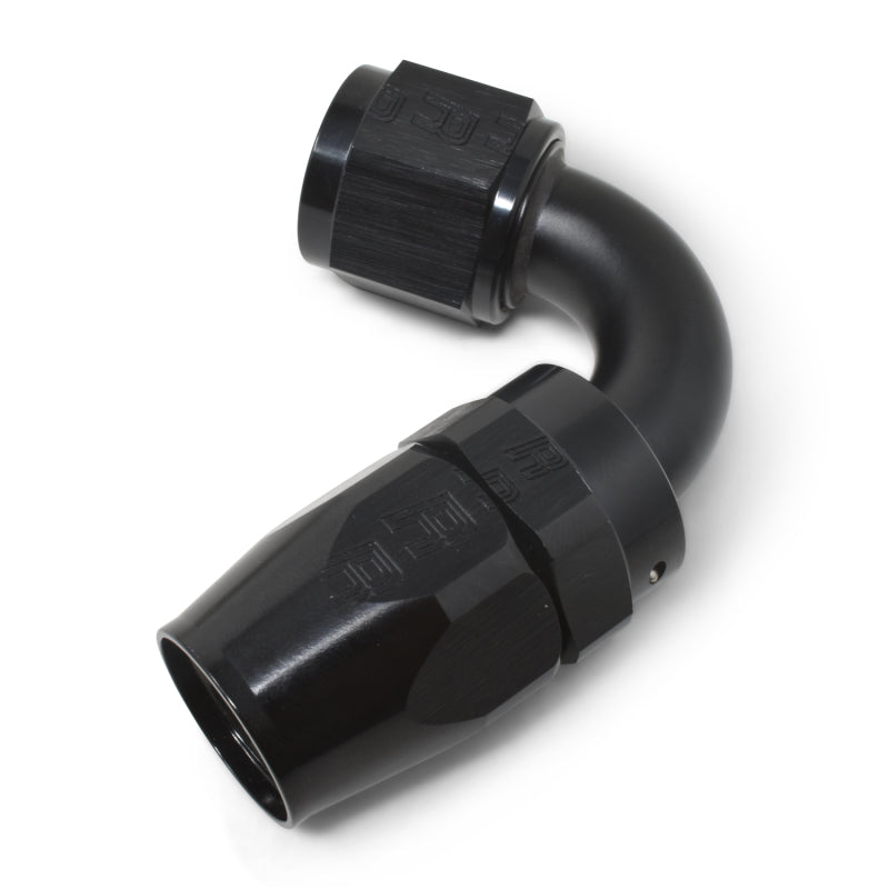 Russell Performance -6 AN Black 120 Degree Full Flow Swivel Hose End Fittings Russell