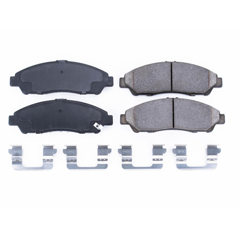 Power Stop 07-13 Acura MDX Front Z17 Evolution Ceramic Brake Pads w/Hardware Brake Pads - OE PowerStop