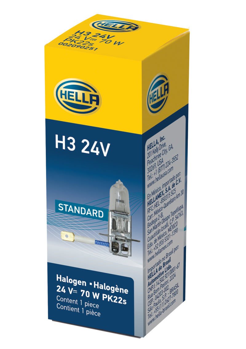 Hella H3 24V/70W PK22s T3.25 Halogen Bulb Bulbs Hella