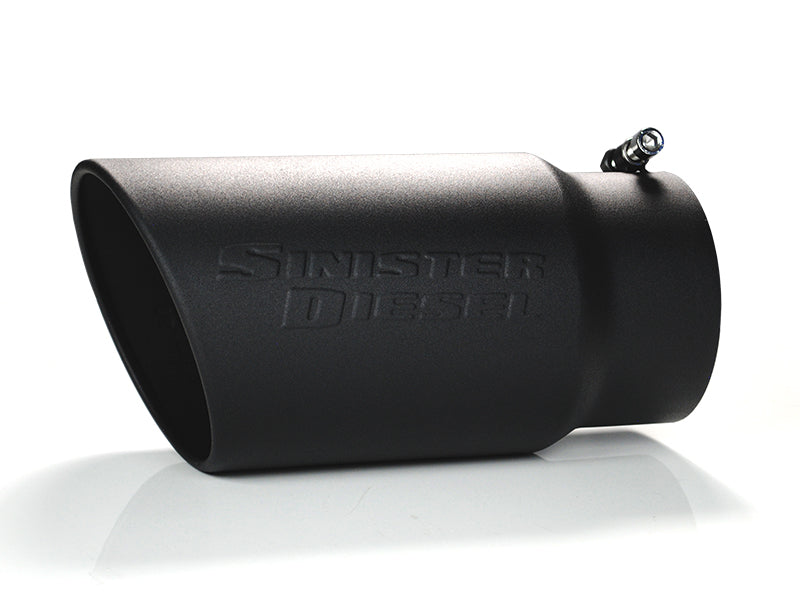 Sinister Diesel Universal Black Ceramic Coated Stainless Steel Exhaust Tip (5in to 6in) Tips Sinister Diesel