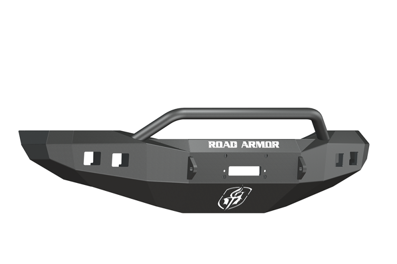Road Armor 06-09 Dodge 2500 Stealth Front Winch Bumper w/Pre-Runner Guard - Tex Blk Bumpers - Steel Road Armor