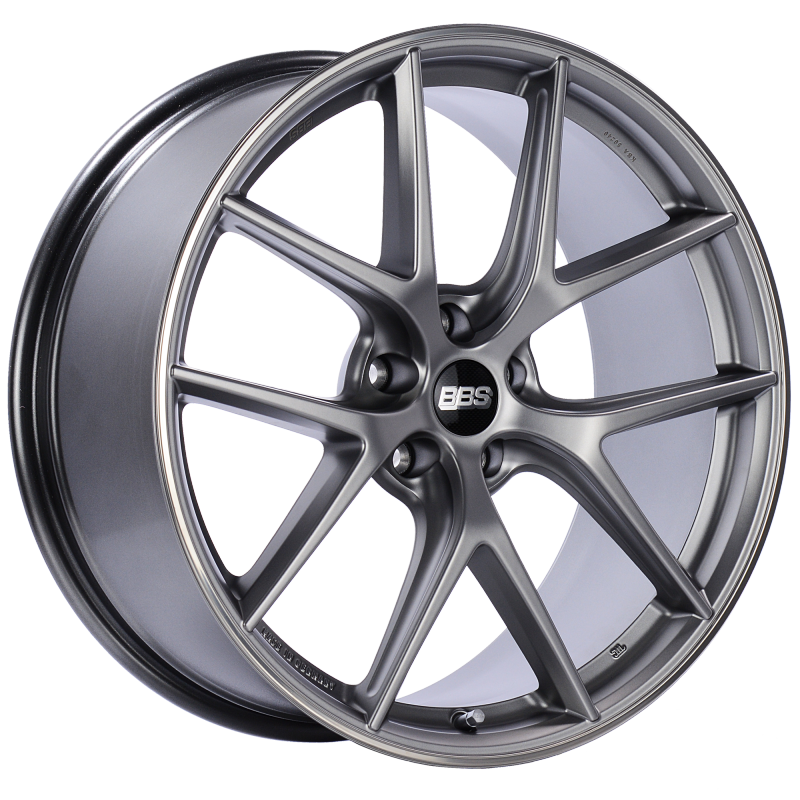 BBS CI-R 20x10 5x112 ET45 Platinum Silver Polished Rim Protector Wheel -82mm PFS/Clip Required Wheels - Cast BBS