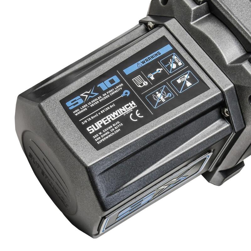 Superwinch 10000 LBS 12V DC 3/8in x 80ft Synthetic Rope SX 10000 Winch Winches Superwinch