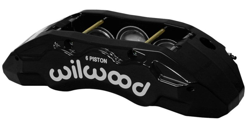 Wilwood Caliper-TX6R- R/H - Black 1.75/1.62/1.62in Pistons 1.38in Disc Brake Calipers - Perf Wilwood