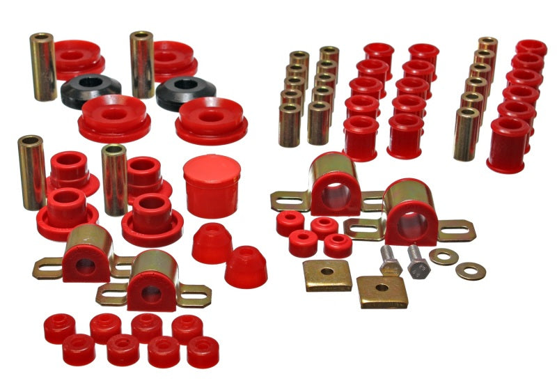 Energy Suspension 95-98 Nissan 240SX (S14) Red Hyper-Flex Master Bushing Set Bushing Kits Energy Suspension