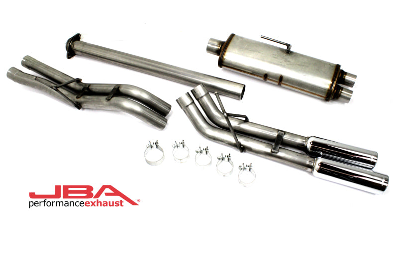 JBA 15-20 Ford F-150 2.7L/3.5L/5.0L 409SS Pass Side Dual Exit Cat-Back Exhaust Catback JBA