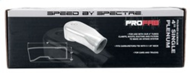 Spectre Plenum 4in. OD x 9in. (Air Cleaner to Stud Inlet) - Single Intake Manifold Plenum Spectre