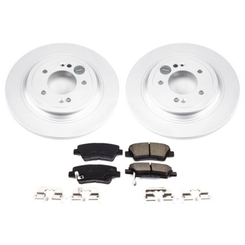 Power Stop 17-18 Kia Sportage Rear Z17 Evolution Geomet Coated Brake Kit Brake Kits - Performance Blank PowerStop