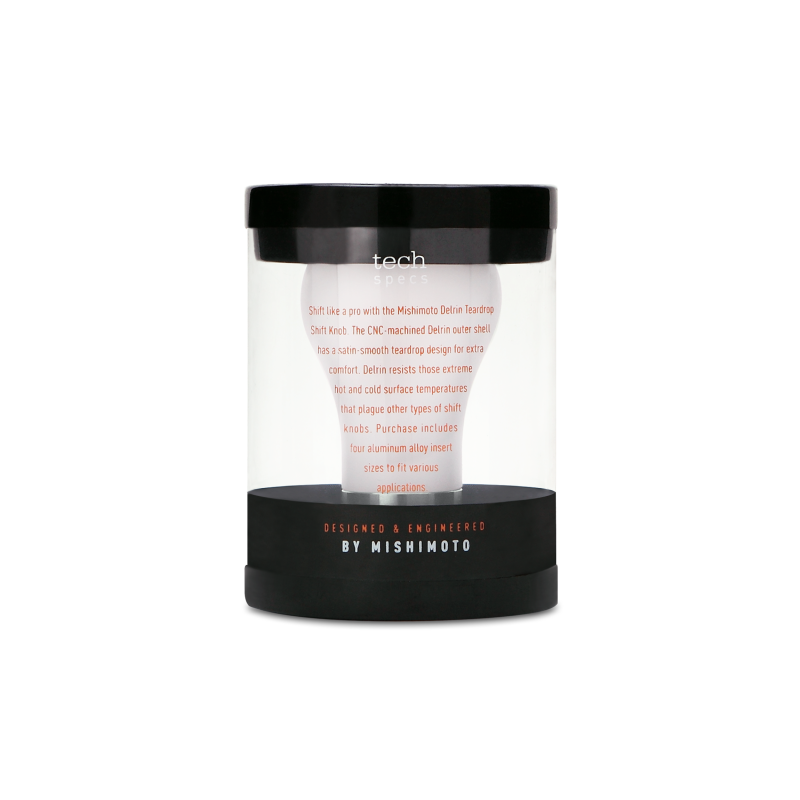 Mishimoto Teardrop Shift Knob - White Shift Knobs Mishimoto