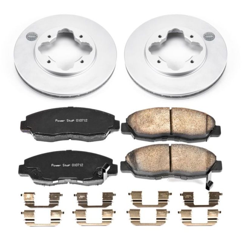 Power Stop 1997 Acura CL Front Z17 Evolution Geomet Coated Brake Kit Brake Kits - Performance Blank PowerStop