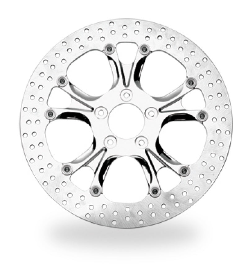 Performance Machine Disc/Carr 13x.20 Sf Gatlin Fr - Polished Brake Rotors - Drilled Performance Machine