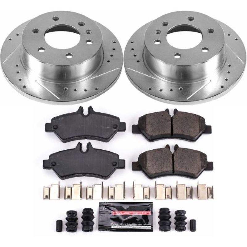 Power Stop 07-09 Dodge Sprinter 3500 Rear Z23 Evolution Sport Brake Kit Brake Kits - Performance D&S PowerStop