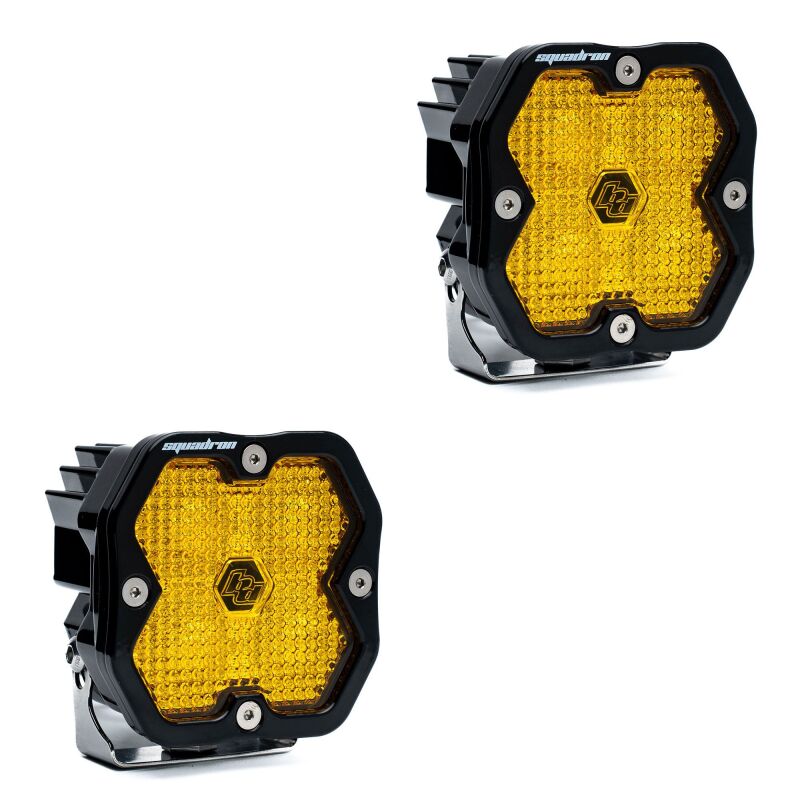 Baja Designs Squadron 2.0 Sport LED Work/Scene (Pair) - Baja Amber Light Bars & Cubes Baja Designs