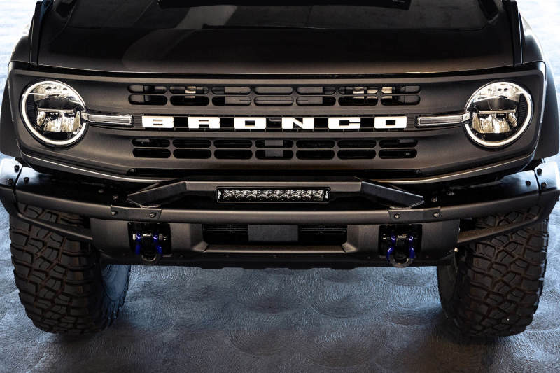 DV8 Offroad 21-22 Ford Bronco Factory Modular Front Bumper Bull Bar Bumpers - Steel DV8 Offroad