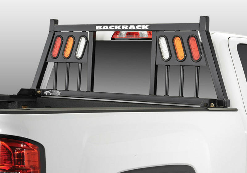 BackRack 01-23 Silverado/Sierra 2500HD/3500HD Three Light Rack Frame Only Requires Hardware Headache Racks BackRack