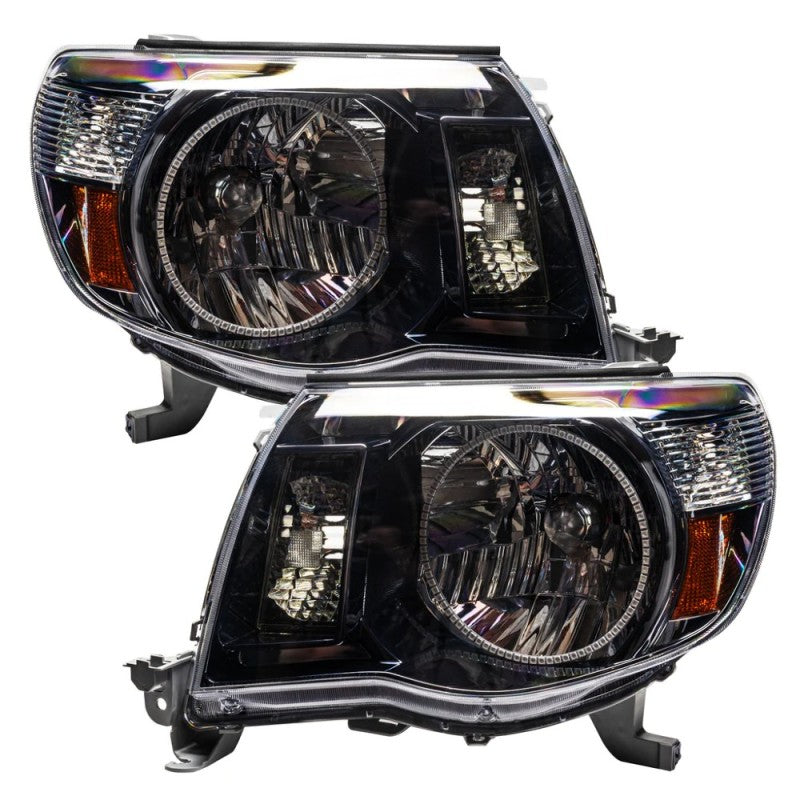 Oracle 05-11 Toyota Tacoma SMD HL - Black - ColorSHIFT w/ BC1 Controller Headlights ORACLE Lighting